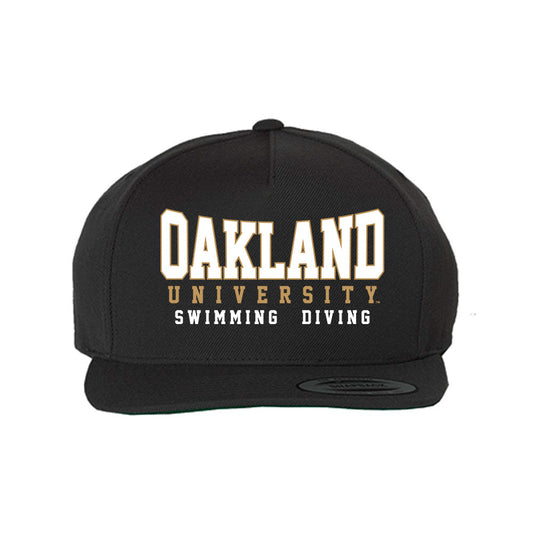 Oakland - NCAA Women's Swimming & Diving : Alayna Okonoski - Snapback Hat-0