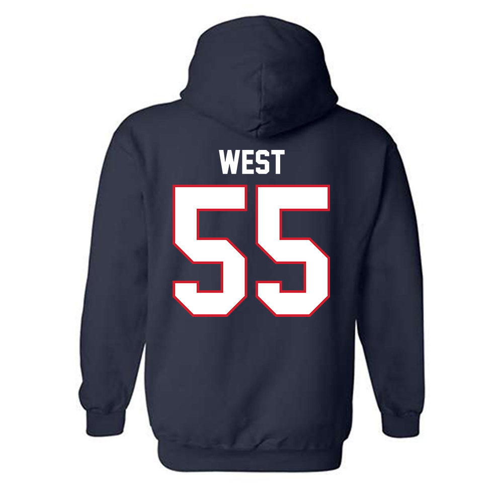 Belmont - NCAA Women's Basketball : Leah West - Classic Shersey Hooded Sweatshirt-1