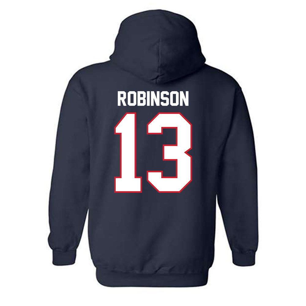 Belmont - NCAA Men's Soccer : Hayden Robinson - Classic Shersey Hooded Sweatshirt-1