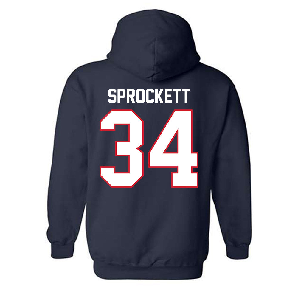Belmont - NCAA Baseball : Mike Sprockett - Classic Shersey Hooded Sweatshirt-1
