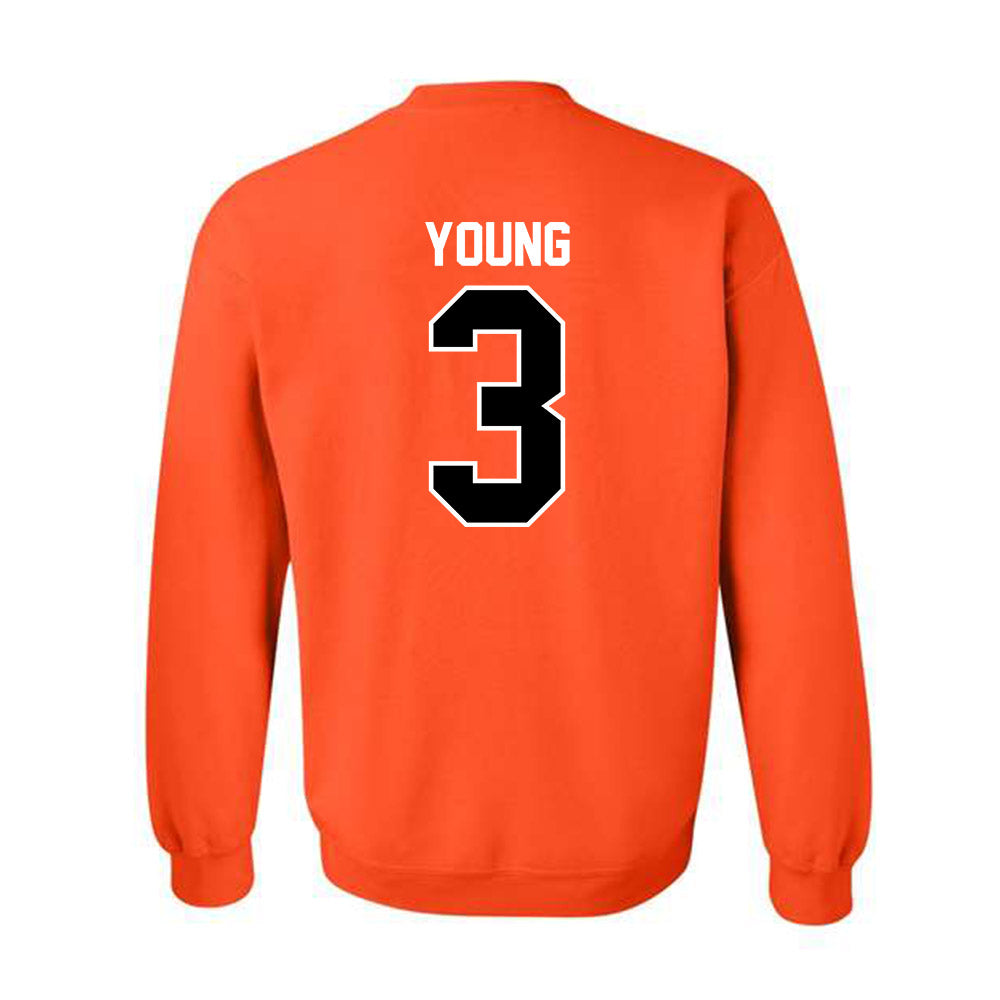 Pacific - NCAA Men's Basketball : Carlsheon Young - Classic Shersey Crewneck Sweatshirt-1