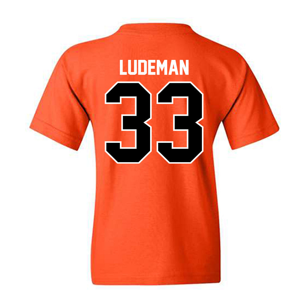 Pacific - NCAA Baseball : Matt Ludeman - Classic Shersey Youth T-Shirt-1