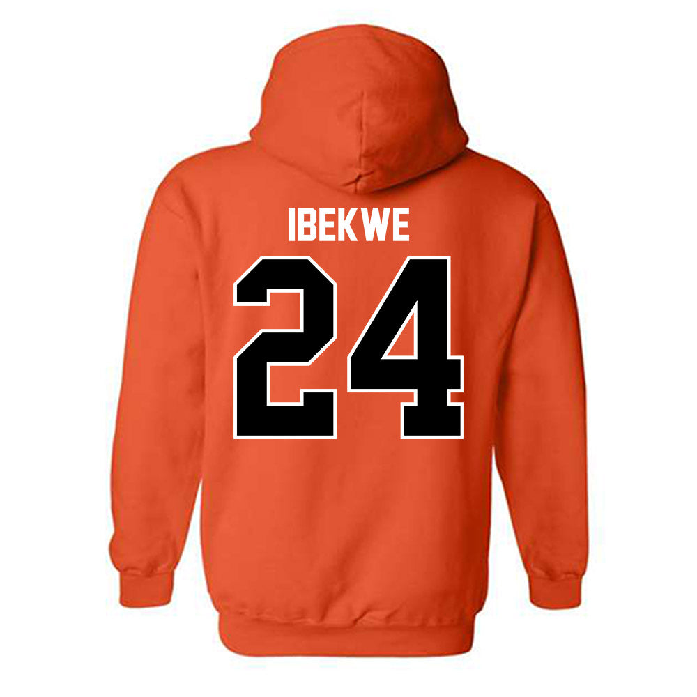 Pacific - NCAA Men's Basketball : KC Ibekwe - Classic Shersey Hooded Sweatshirt-1