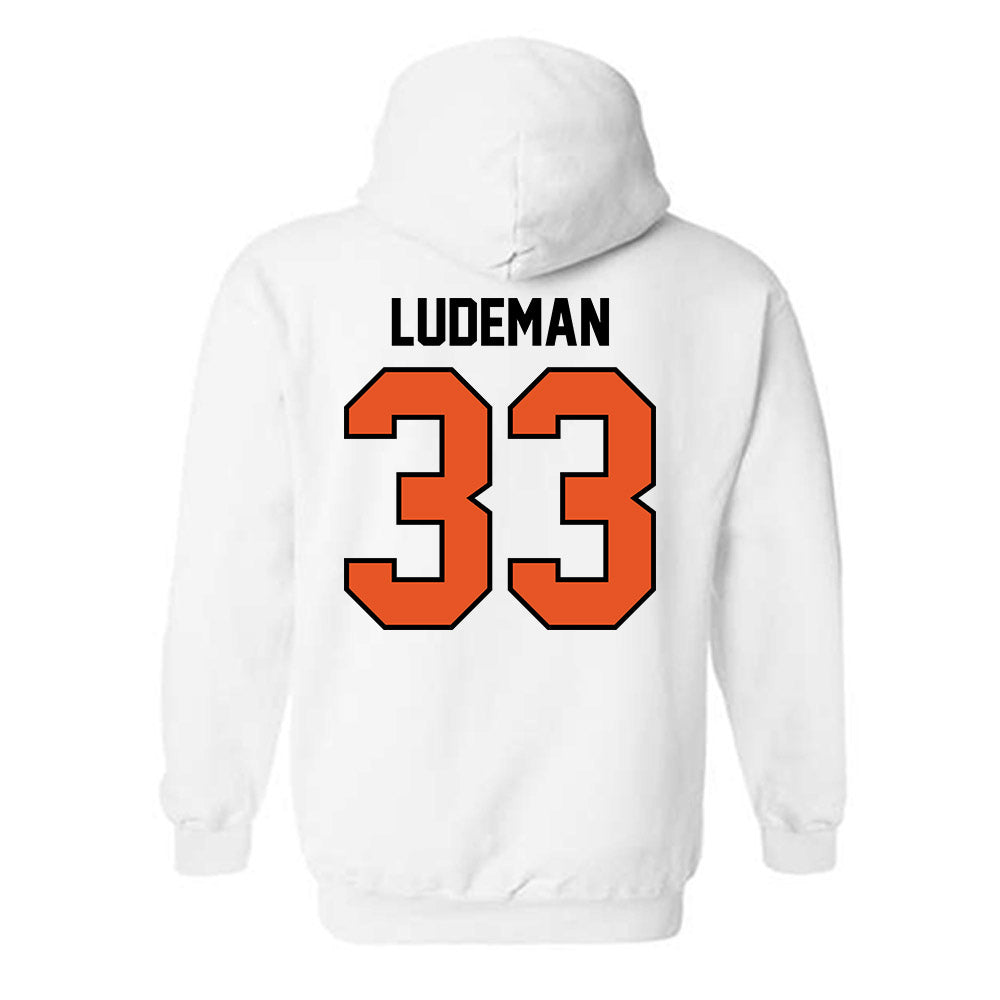 Pacific - NCAA Baseball : Matt Ludeman - Classic Shersey Hooded Sweatshirt-1