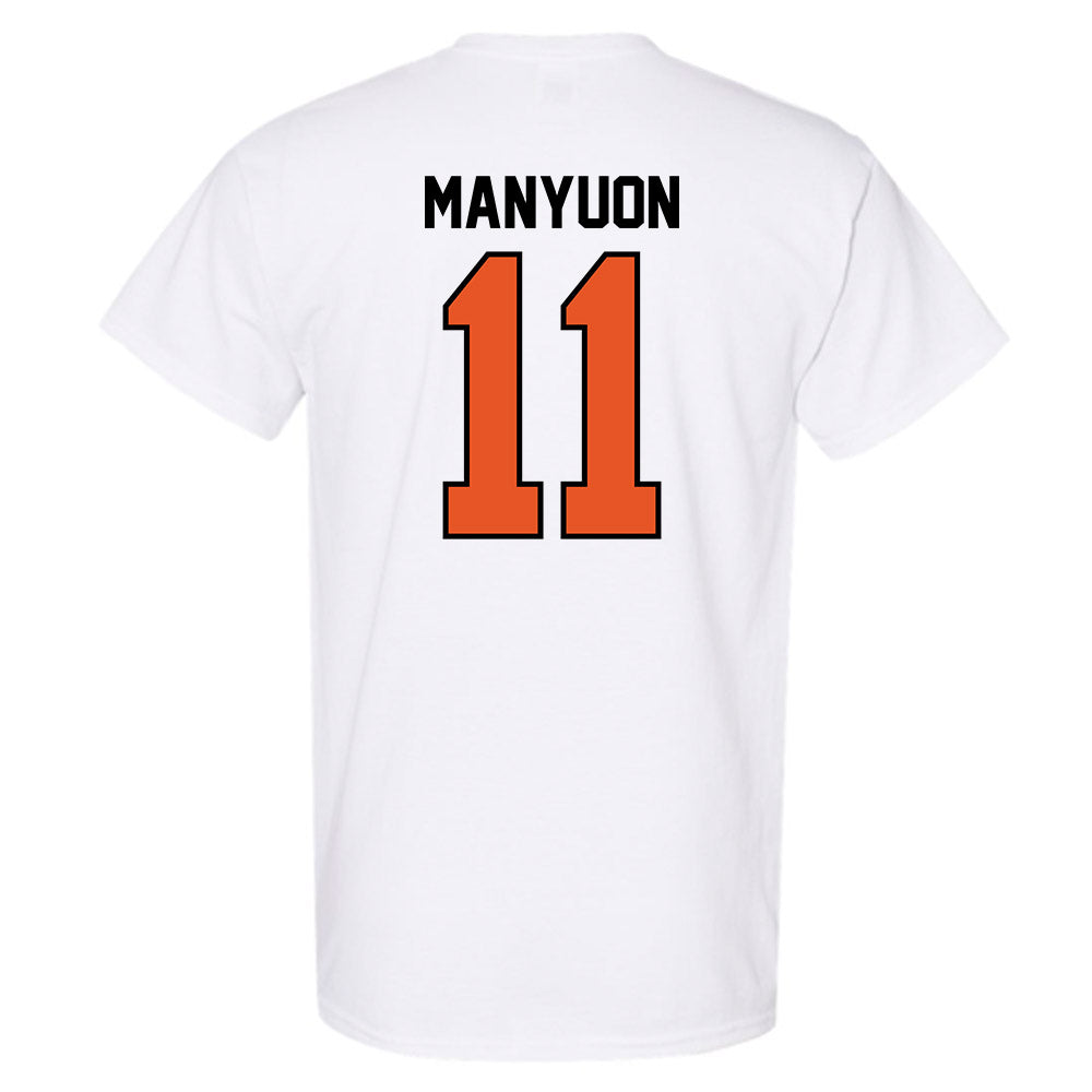Pacific - NCAA Men's Basketball : Emmanuel Manyuon - Classic Shersey T-Shirt-1
