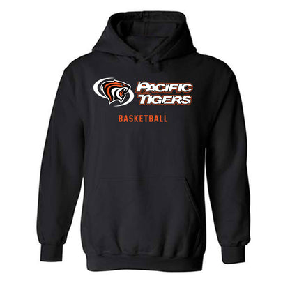 Pacific - NCAA Men's Basketball : Emmanuel Manyuon - Classic Shersey Hooded Sweatshirt-0