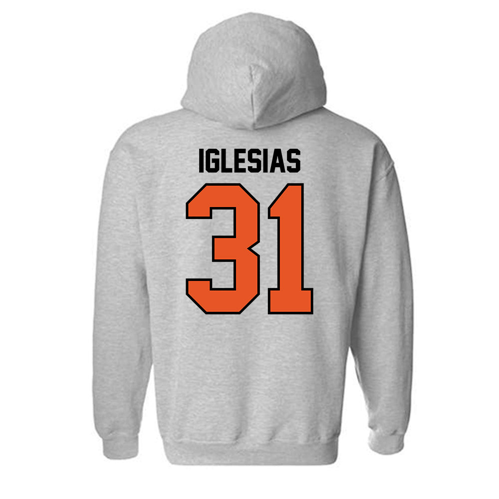 Pacific - NCAA Baseball : Justin Iglesias - Classic Shersey Hooded Sweatshirt-1