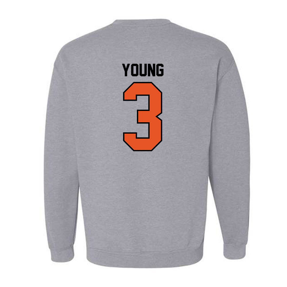 Pacific - NCAA Men's Basketball : Carlsheon Young - Classic Shersey Crewneck Sweatshirt-1