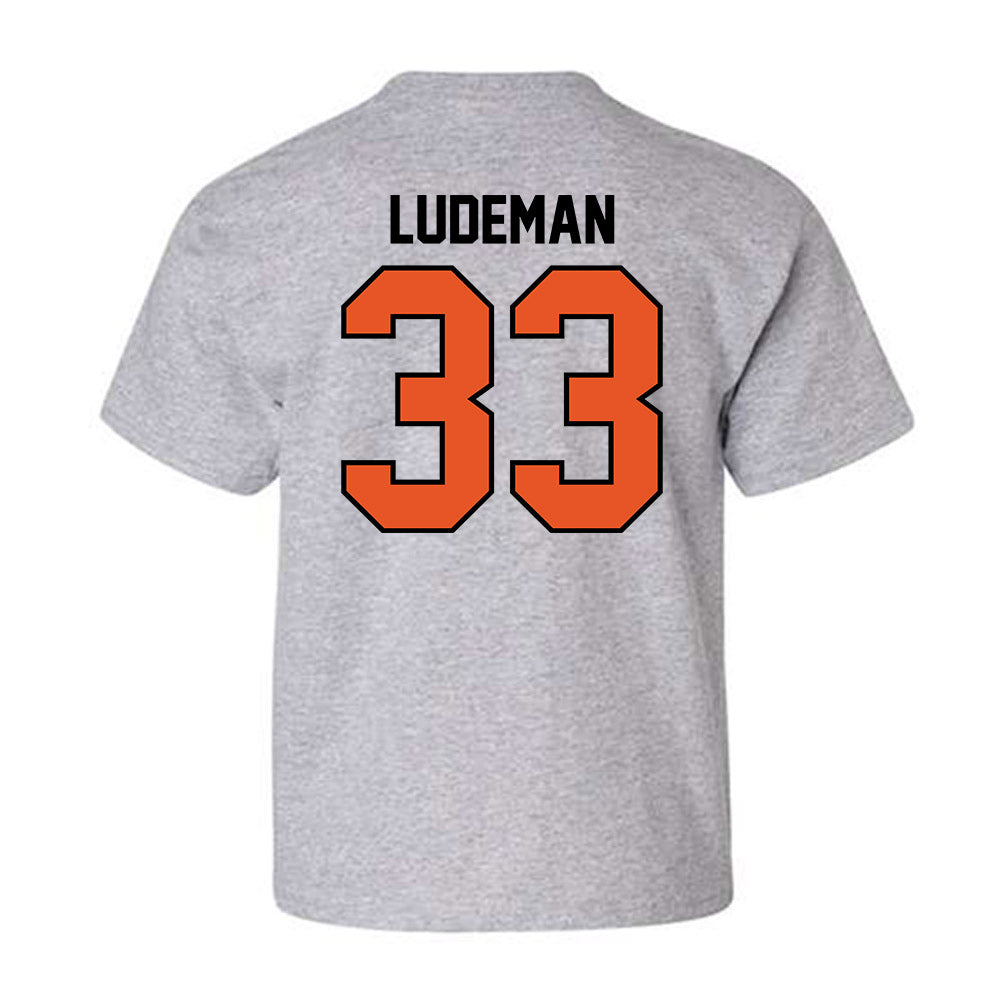 Pacific - NCAA Baseball : Matt Ludeman - Classic Shersey Youth T-Shirt-1