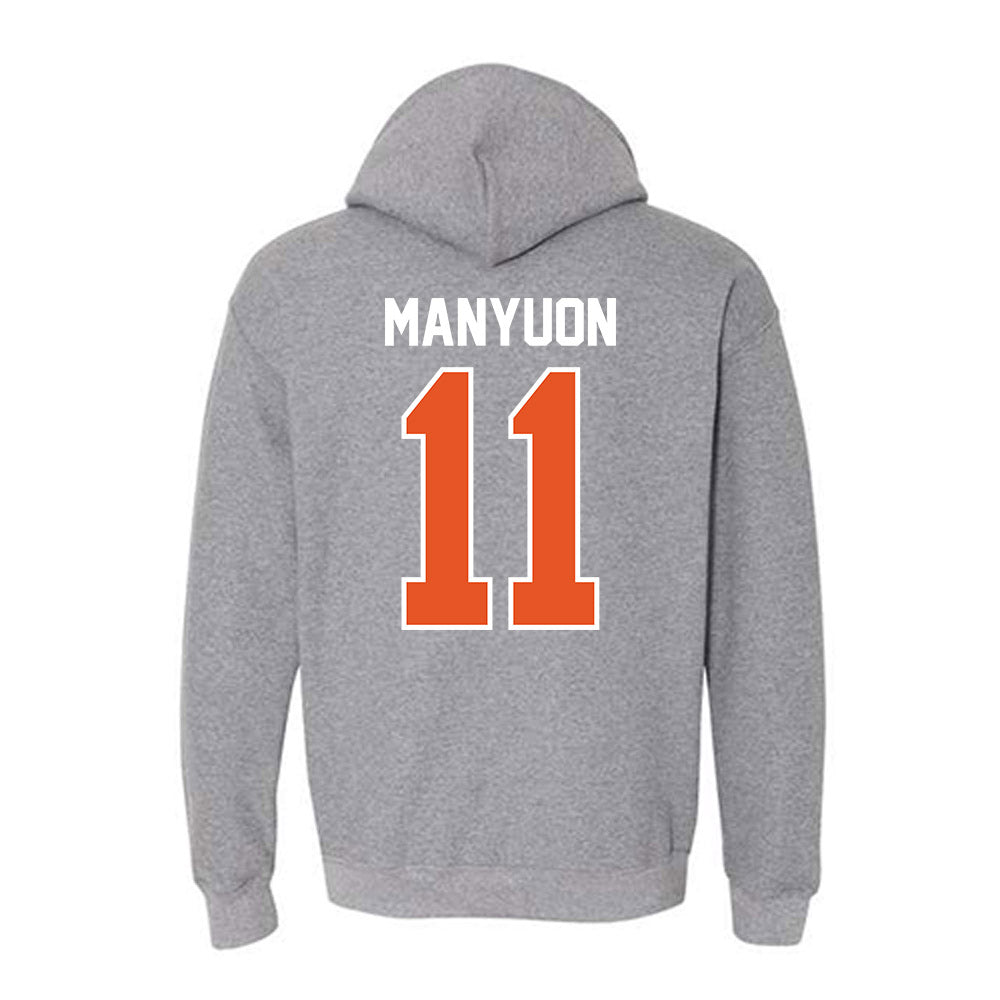 Pacific - NCAA Men's Basketball : Emmanuel Manyuon - Classic Shersey Hooded Sweatshirt-1