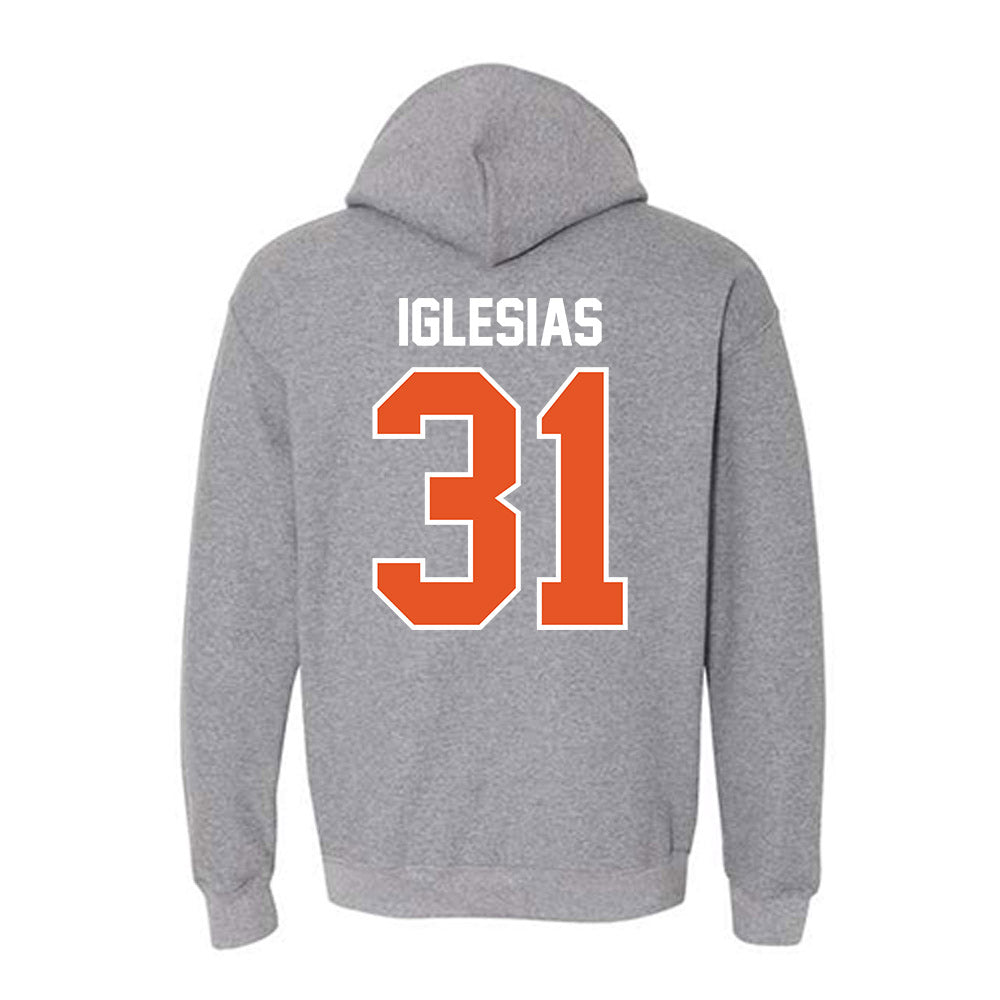 Pacific - NCAA Baseball : Justin Iglesias - Classic Shersey Hooded Sweatshirt-1
