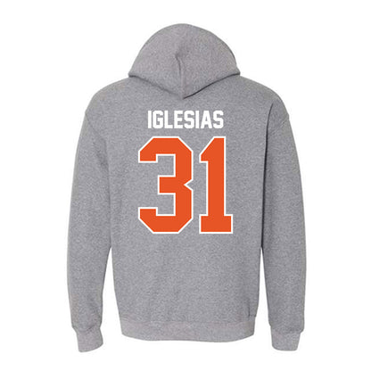 Pacific - NCAA Baseball : Justin Iglesias - Classic Shersey Hooded Sweatshirt-1