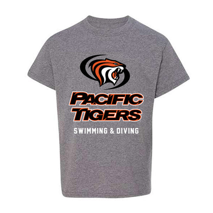 Pacific - NCAA Men's Swimming & Diving : Garrett Taylor - Classic Shersey Youth T-Shirt-0