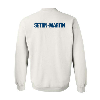 Saint Peter's - NCAA Men's Swimming & Diving : Taj Seton-Martin - Classic Shersey Crewneck Sweatshirt-1