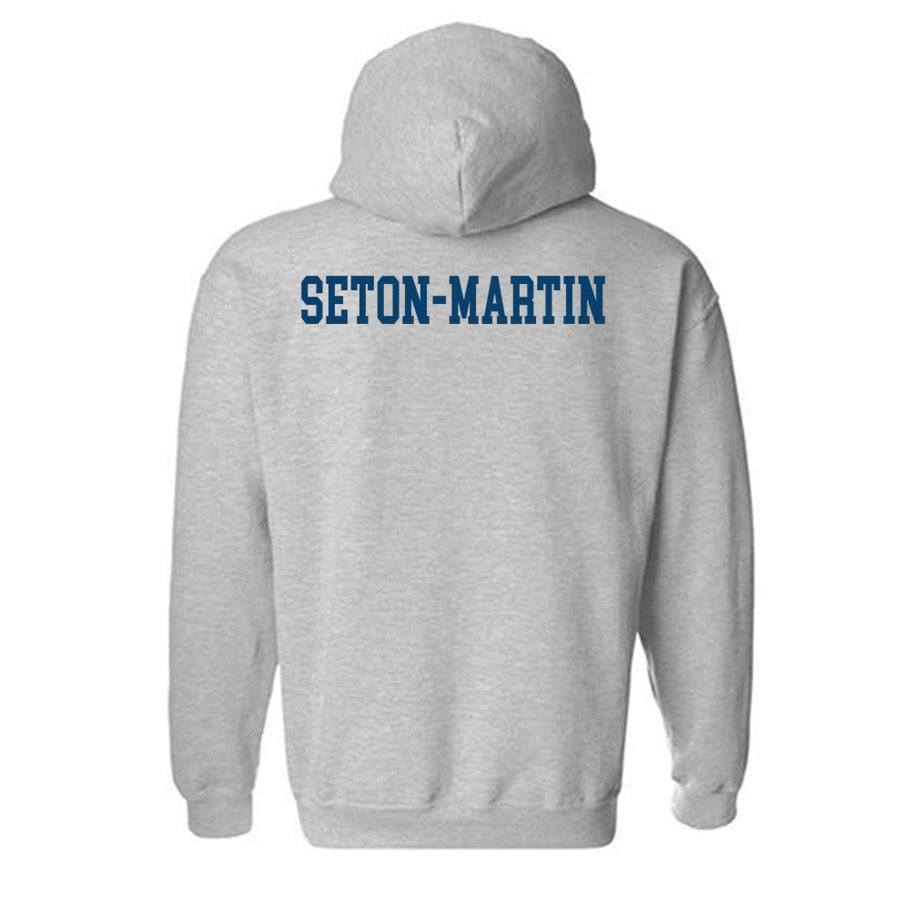 Saint Peter's - NCAA Men's Swimming & Diving : Taj Seton-Martin - Classic Shersey Hooded Sweatshirt-1