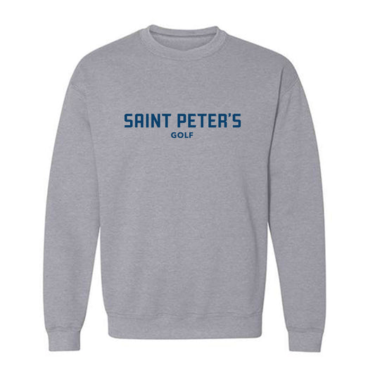 Saint Peter's - NCAA Men's Golf : Antonio Conde Ortega - Classic Shersey Crewneck Sweatshirt-0