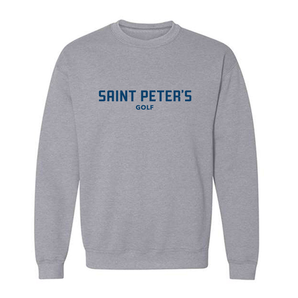 Saint Peter's - NCAA Men's Golf : Shiv Manhas - Classic Shersey Crewneck Sweatshirt-0