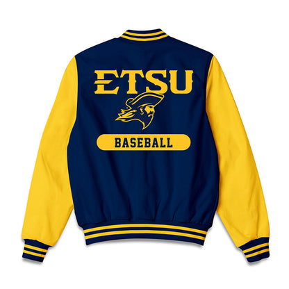 East Tennessee State - NCAA Baseball : Mason Ault - Bomber Jacket-1
