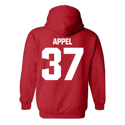 Bradley - NCAA Baseball : Brady Appel - Classic Shersey Hooded Sweatshirt-1