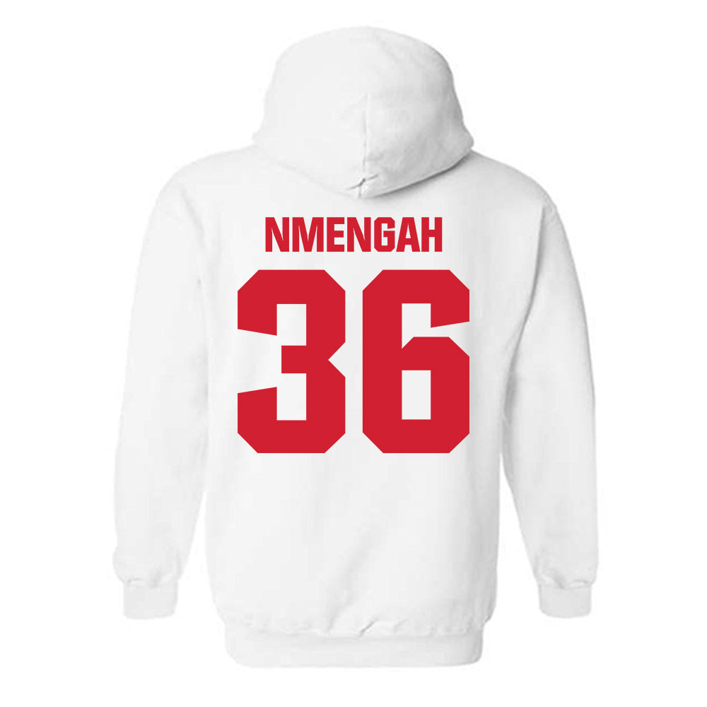 Bradley - NCAA Men's Soccer : Franc Nmengah - Classic Shersey Hooded Sweatshirt-1
