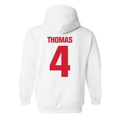 Bradley - NCAA Men's Basketball : Corey Thomas - Classic Shersey Hooded Sweatshirt-1