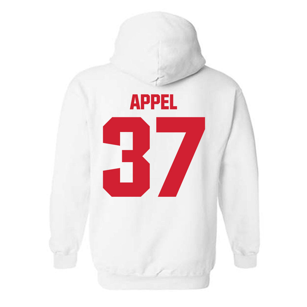 Bradley - NCAA Baseball : Brady Appel - Classic Shersey Hooded Sweatshirt-1