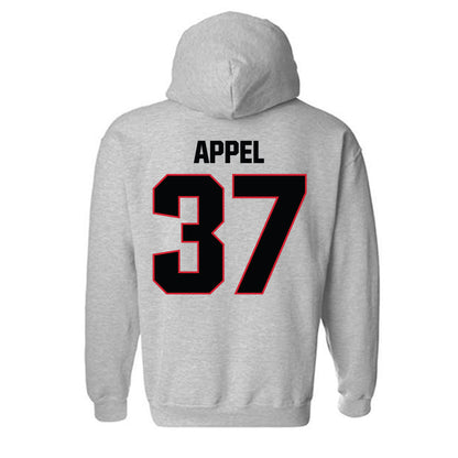 Bradley - NCAA Baseball : Brady Appel - Classic Shersey Hooded Sweatshirt-1