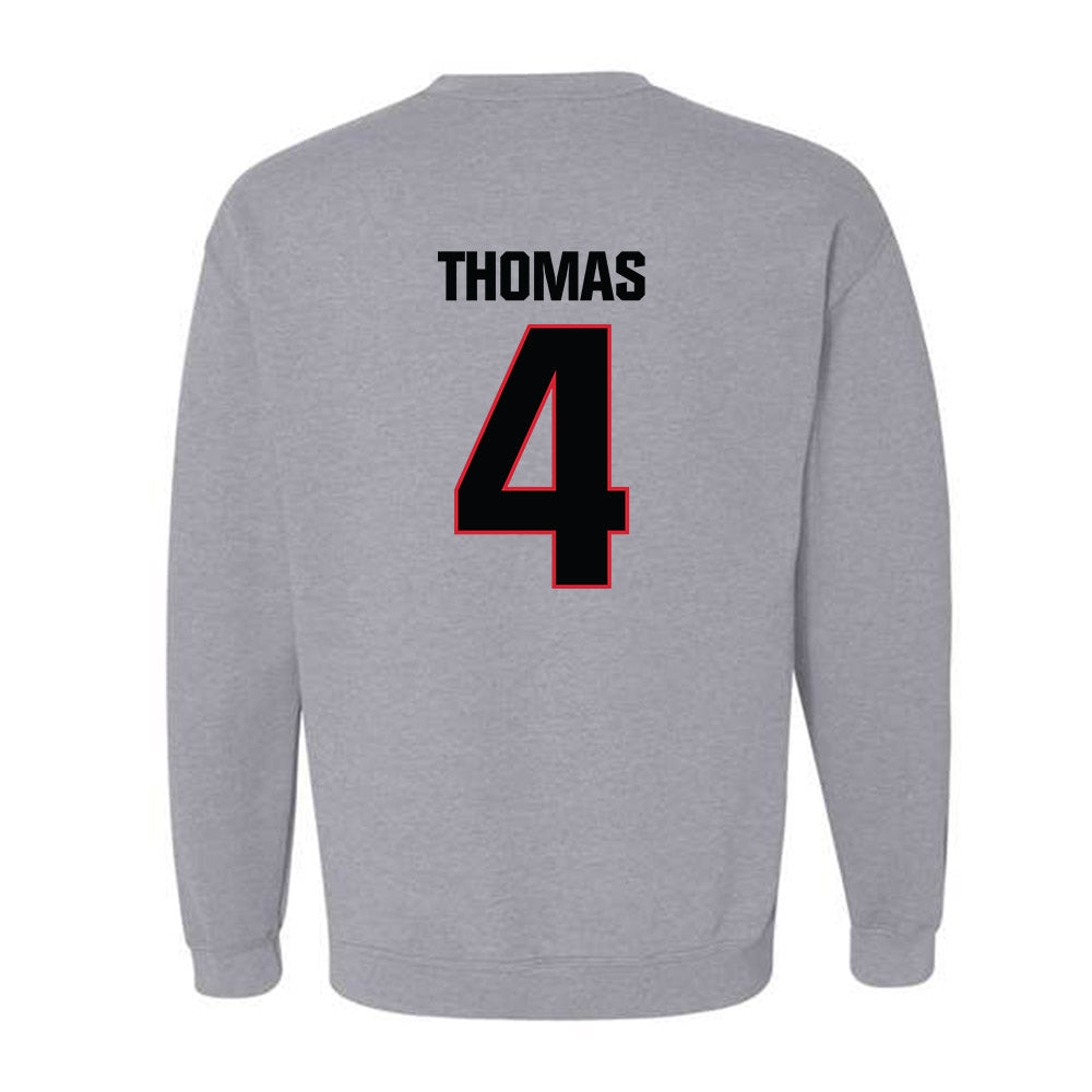 Bradley - NCAA Men's Basketball : Corey Thomas - Classic Shersey Crewneck Sweatshirt-1