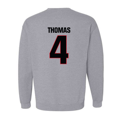 Bradley - NCAA Men's Basketball : Corey Thomas - Classic Shersey Crewneck Sweatshirt-1
