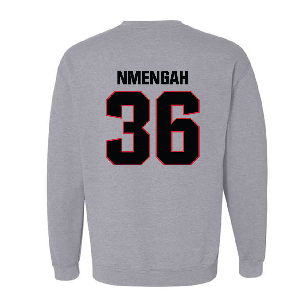 Bradley - NCAA Men's Soccer : Franc Nmengah - Classic Shersey Crewneck Sweatshirt-1