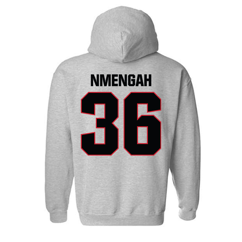 Bradley - NCAA Men's Soccer : Franc Nmengah - Classic Shersey Hooded Sweatshirt-1