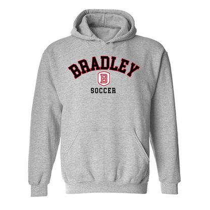 Bradley - NCAA Men's Soccer : Dom Woolley - Classic Shersey Hooded Sweatshirt-0