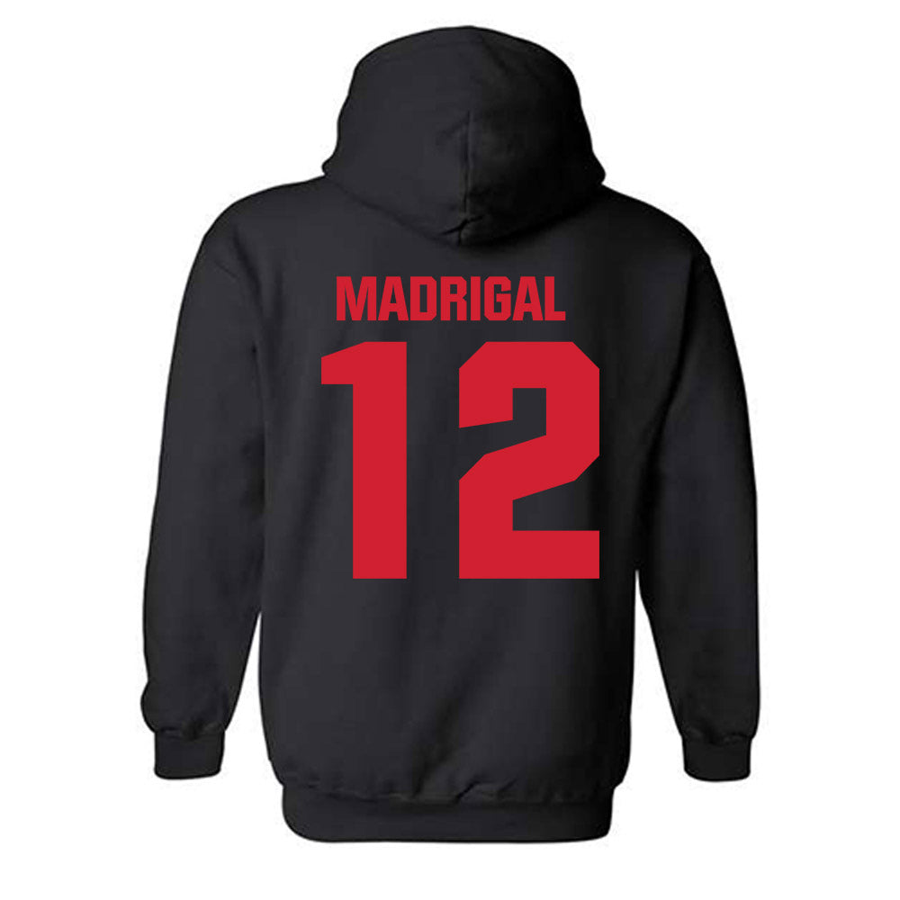 Bradley - NCAA Men's Soccer : Emilio Madrigal - Classic Shersey Hooded Sweatshirt-1