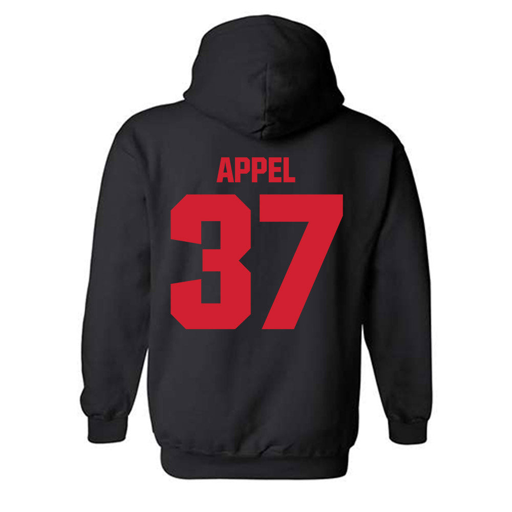 Bradley - NCAA Baseball : Brady Appel - Classic Shersey Hooded Sweatshirt-1