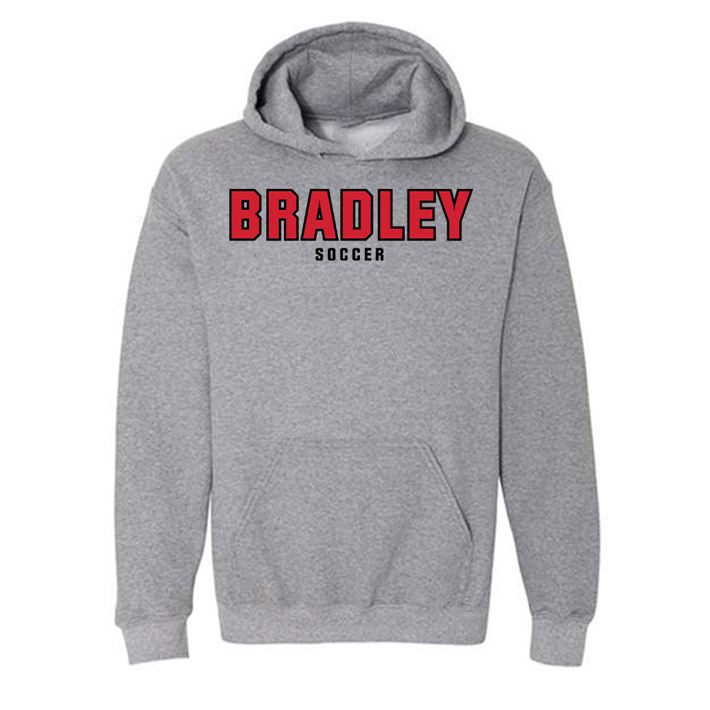 Bradley - NCAA Men's Soccer : Dom Woolley - Classic Shersey Hooded Sweatshirt-0