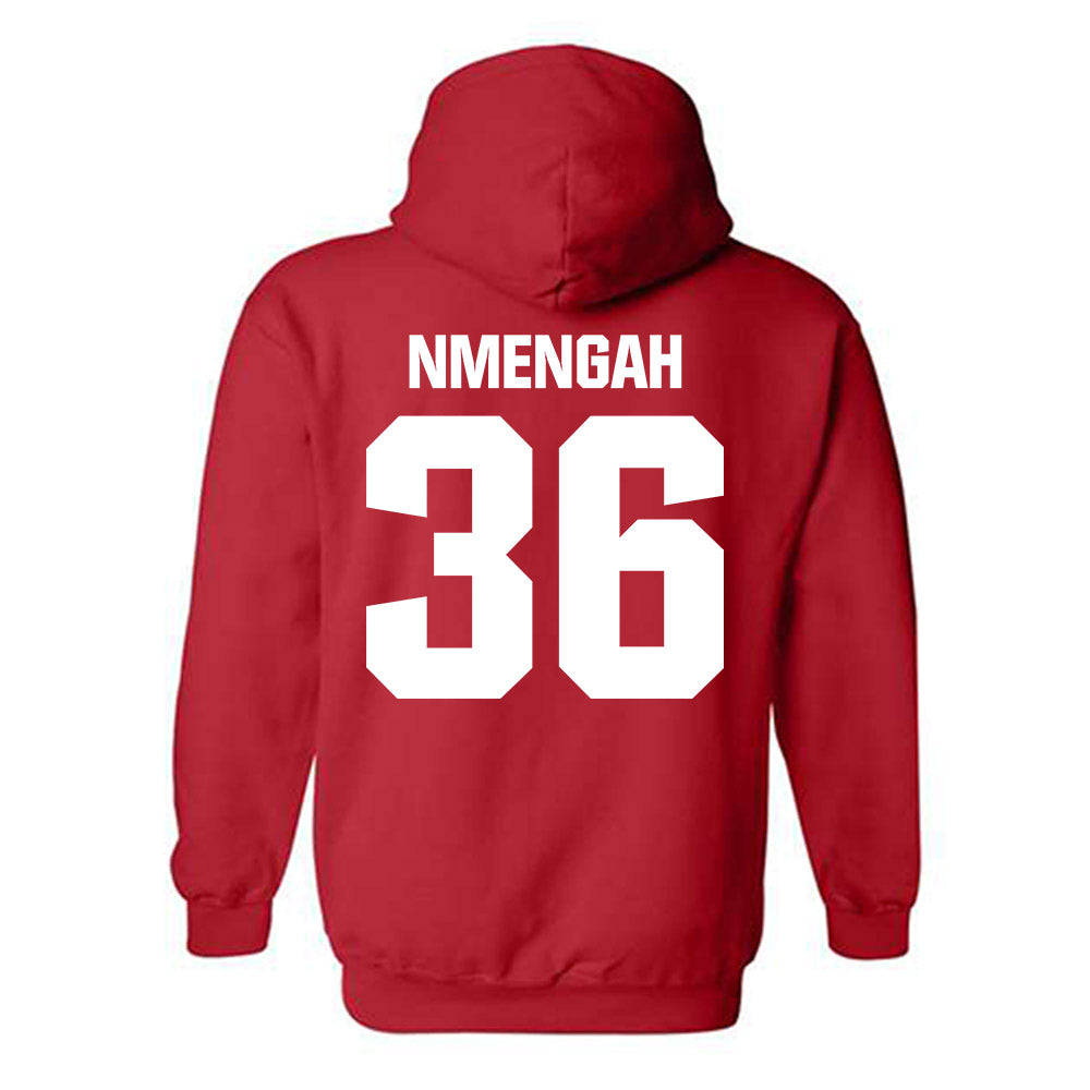 Bradley - NCAA Men's Soccer : Franc Nmengah - Classic Shersey Hooded Sweatshirt-1