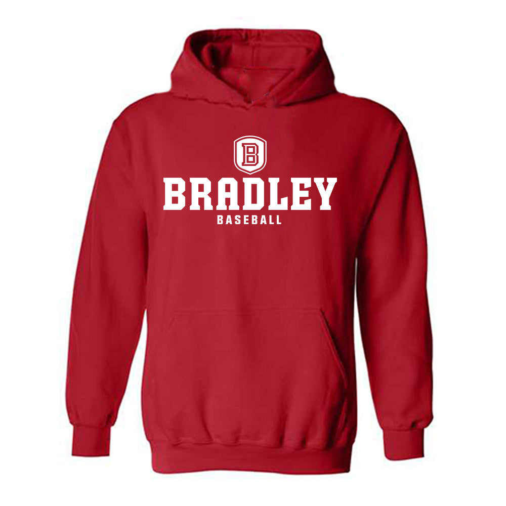 Bradley - NCAA Baseball : Brady Appel - Classic Shersey Hooded Sweatshirt-0
