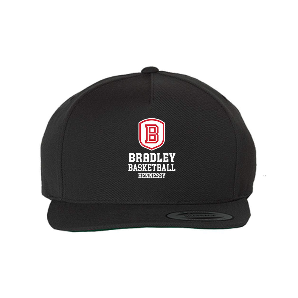 Bradley - NCAA Men's Basketball : Sam Hennessy - Snapback Hat-0