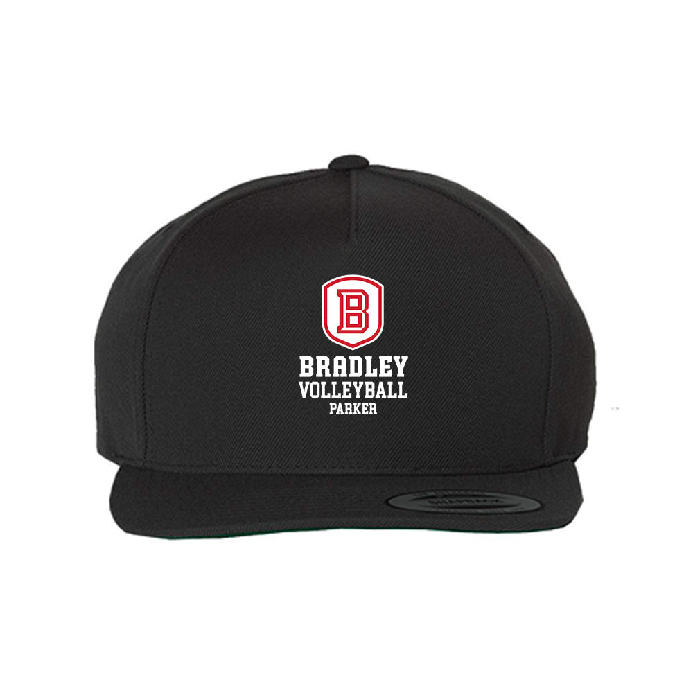 Bradley - NCAA Women's Volleyball : Chloe Parker - Snapback Hat-0