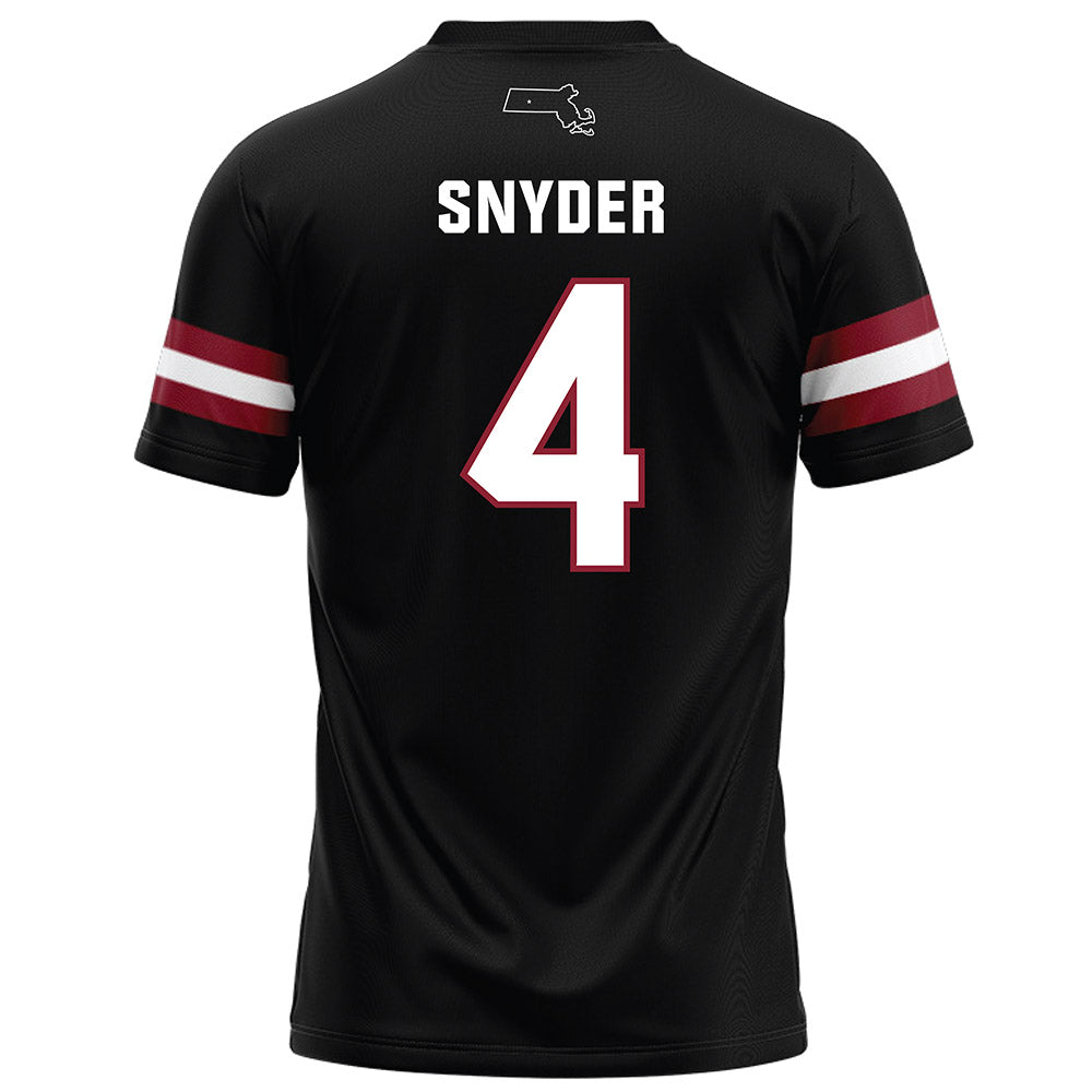 UMass - NCAA Football : DD Snyder - Black Football Jersey-1
