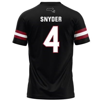 UMass - NCAA Football : DD Snyder - Black Football Jersey-1