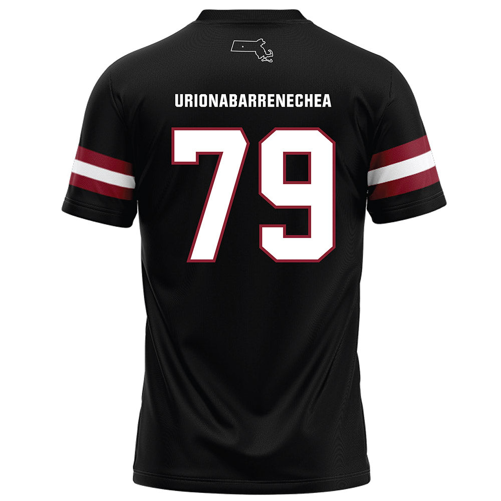 UMass - NCAA Football : Aitor Urionabarrenechea - Black Football Jersey-1