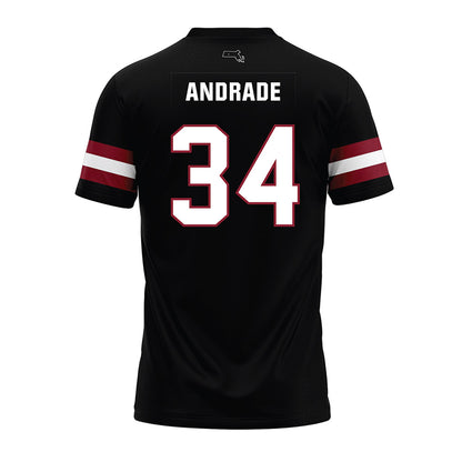 UMass - NCAA Football : Payton Andrade - Black Premium Football Jersey-1