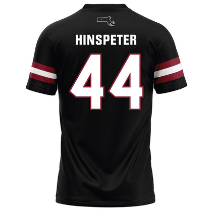 UMass - NCAA Football : Timmy Hinspeter - Black Football Jersey-1