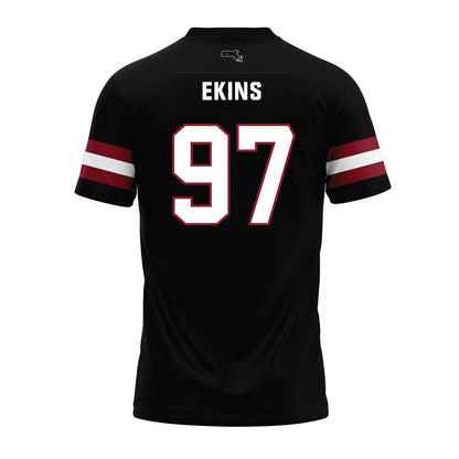 UMass - NCAA Football : Robert Ekins - Black Premium Football Jersey-1