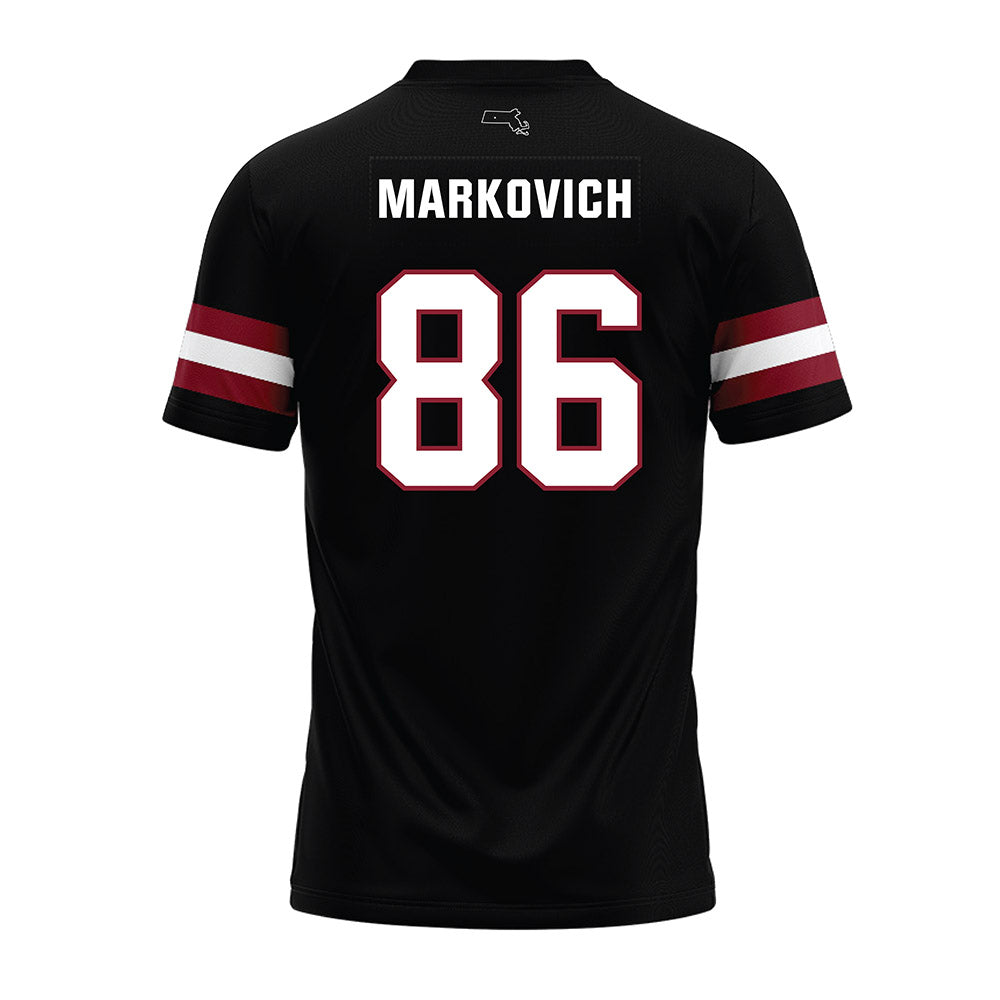UMass - NCAA Football : Jax Markovich - Black Premium Football Jersey-1