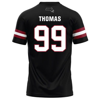 UMass - NCAA Football : Kamarion Thomas - Black Football Jersey-1