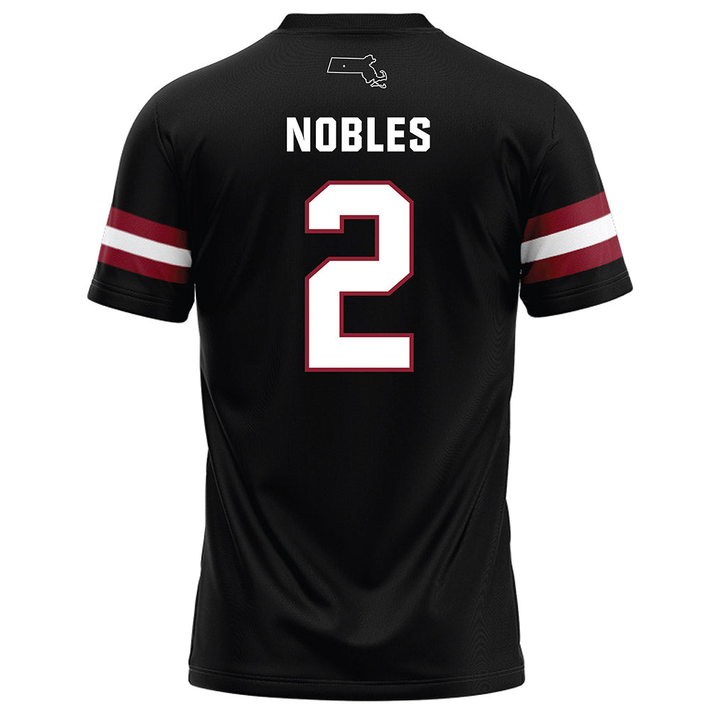 UMass - NCAA Football : Joshua Nobles - Black Football Jersey-1