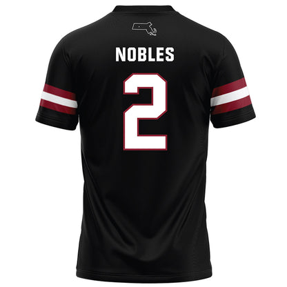 UMass - NCAA Football : Joshua Nobles - Black Football Jersey-1