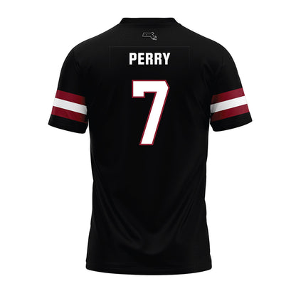 UMass - NCAA Football : Will Perry - Black Premium Football Jersey-1